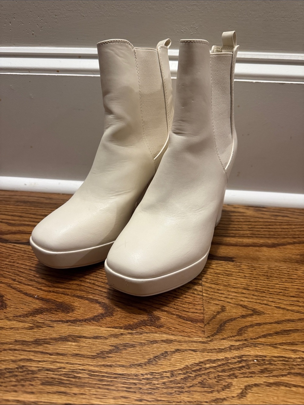 Chelsea platform heeled booties